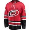 Frederik Andersen Carolina Hurricanes Fashion7 Alternate Breakaway Player Jersey - Red - Side View