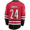 Seth Jarvis Carolina Hurricanes Fashion7 Alternate Breakaway Player Jersey - Red - Detail View