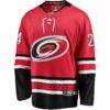 Seth Jarvis Carolina Hurricanes Fashion7 Alternate Breakaway Player Jersey - Red - Side View