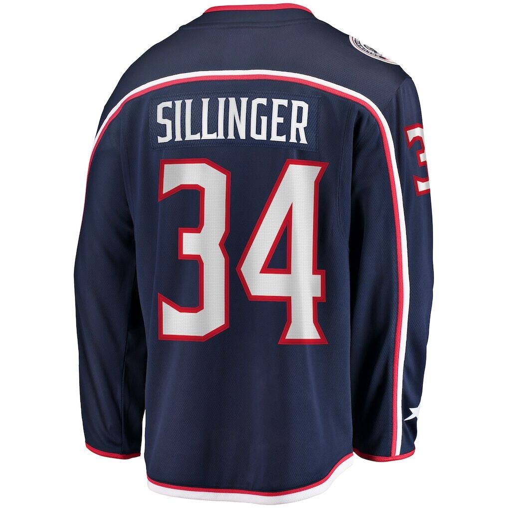 Cole Sillinger Columbus Blue Jackets Fashion7 Home Breakaway Player Jersey
