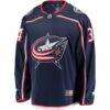 Cole Sillinger Columbus Blue Jackets Fashion7 Home Breakaway Player Jersey - Navy - Side View