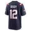 Tom Brady New England Patriots Nike Game Retired Player Jersey - Navy - Detail View