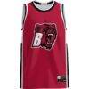 Bridgewater State Bears GameDay Greats Lightweight Basketball Jersey - Red - Side View