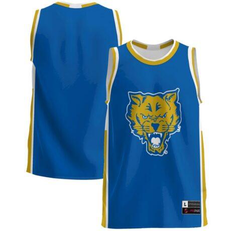 Fort Valley State Wildcats GameDay Greats Lightweight Basketball Jersey - Blue - Front View