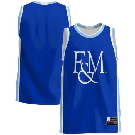 Franklin & Marshall Diplomats GameDay Greats Lightweight Basketball Jersey - Blue - Front View