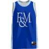 Franklin & Marshall Diplomats GameDay Greats Lightweight Basketball Jersey - Blue - Side View