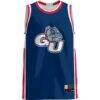 Gonzaga Bulldogs GameDay Greats Lightweight Basketball Jersey - Blue - Side View