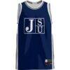 Jackson State Tigers GameDay Greats Lightweight Basketball Jersey - Navy - Side View