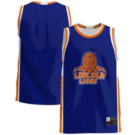 Lincoln Lions GameDay Greats Lightweight Basketball Jersey - Blue - Front View
