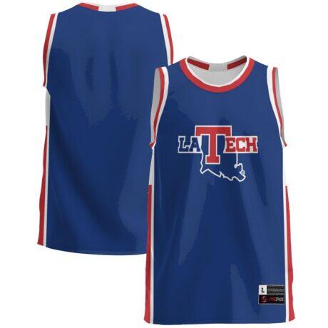 Louisiana Tech Bulldogs GameDay Greats Lightweight Basketball Jersey - Blue - Front View