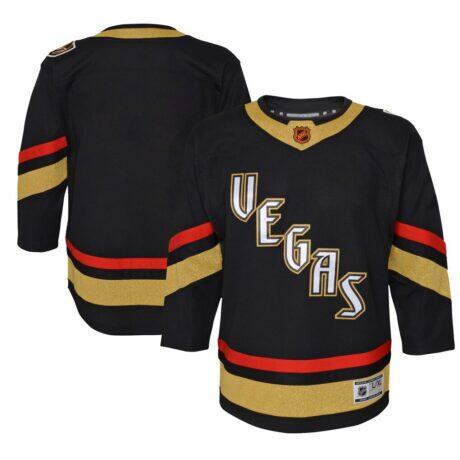 Vegas Golden Knights Youth Special Edition 2.0 Premier Blank Jersey - Black - Front View