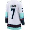 Jordan Eberle Seattle Kraken Fashion7 Women's Away Breakaway Jersey - White - Detail View