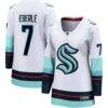 Jordan Eberle Seattle Kraken Fashion7 Women's Away Breakaway Jersey - White - Front View