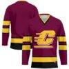 Central Michigan Chippewas GameDay Greats Hockey Jersey - - Front View