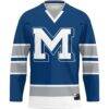 Colorado School of Mines Orediggers GameDay Greats Hockey Jersey - Blue - Side View