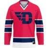 Dayton Flyers GameDay Greats Hockey Jersey - Red - Side View