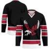 Eastern Washington Eagles GameDay Greats Hockey Jersey - Black - Front View