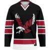 Eastern Washington Eagles GameDay Greats Hockey Jersey - Black - Side View