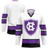 Holy Cross Crusaders GameDay Greats Hockey Jersey - White - Front View
