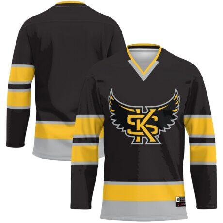 Kennesaw State Owls GameDay Greats Hockey Jersey - Gold - Front View