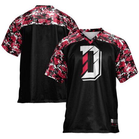 Davidson Wildcats GameDay Greats Football Jersey - Black - Front View