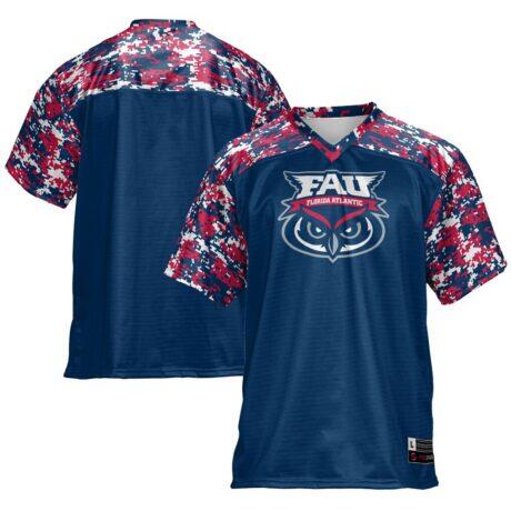 Florida Atlantic Owls GameDay Greats Football Jersey - Navy - Front View