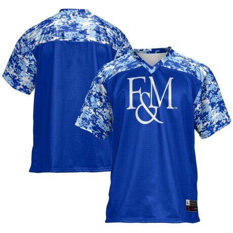 Franklin & Marshall Diplomats GameDay Greats Football Jersey - Blue - Front View