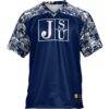 Jackson State Tigers GameDay Greats Football Jersey - Navy - Side View