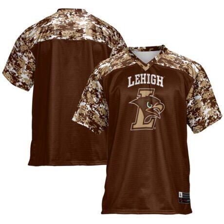 Lehigh Mountain Hawks GameDay Greats Football Jersey - Brown - Front View