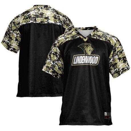Lindenwood Lions GameDay Greats Football Jersey - Black - Front View