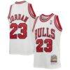 Michael Jordan Chicago Bulls Mitchell & Ness Youth 1997/98 Hardwood Classics Authentic Jersey - White - Front View
