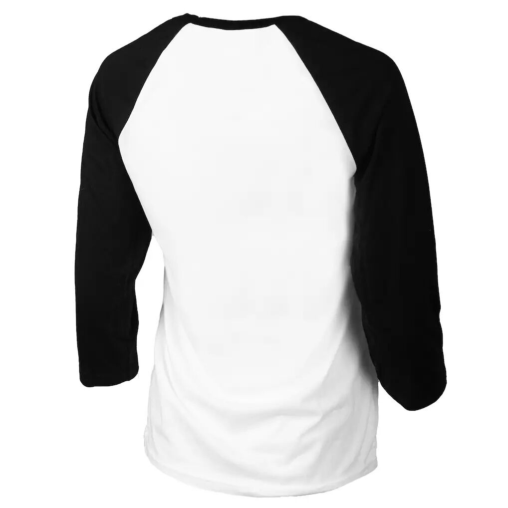 San Diego Padres Tiny Turnip Youth Sugar Skull Raglan 3/4 Sleeve T-Shirt - White/Black