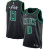 Jayson Tatum Boston Celtics Jordan Brand Unisex Swingman Jersey - Black - Front View