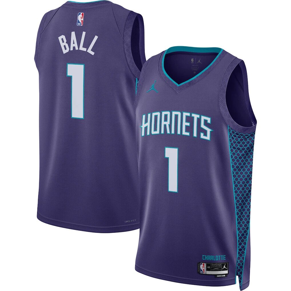 LaMelo Ball Charlotte Hornets Jordan Brand Unisex Swingman Jersey – Statement Edition