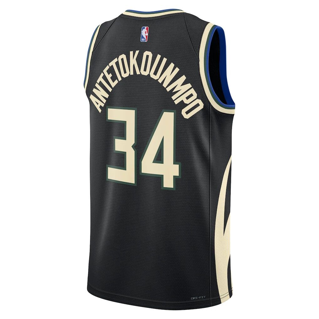 Giannis Antetokounmpo Milwaukee Bucks Jordan Brand Unisex Swingman Jersey - Statement Edition