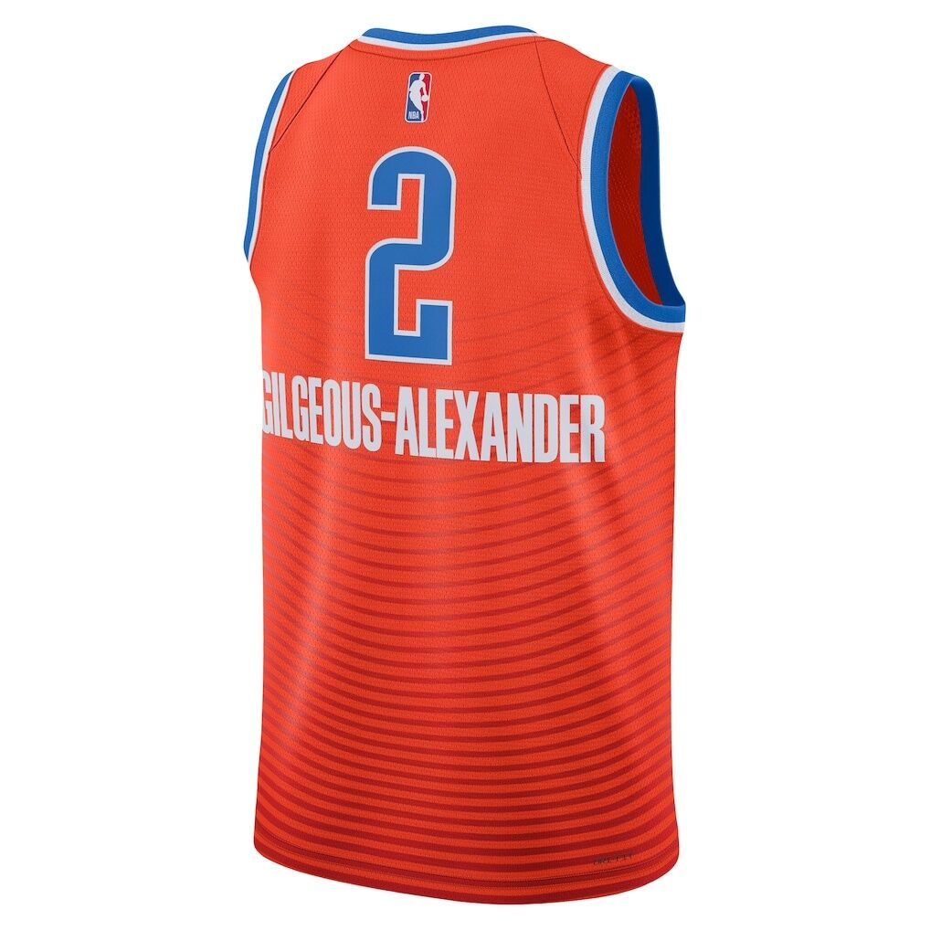 Shai Gilgeous-Alexander Oklahoma City Thunder Jordan Brand Unisex Swingman Jersey - Statement Edition