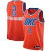 Shai Gilgeous-Alexander Oklahoma City Thunder Jordan Brand Unisex Swingman Jersey - Orange - Front View
