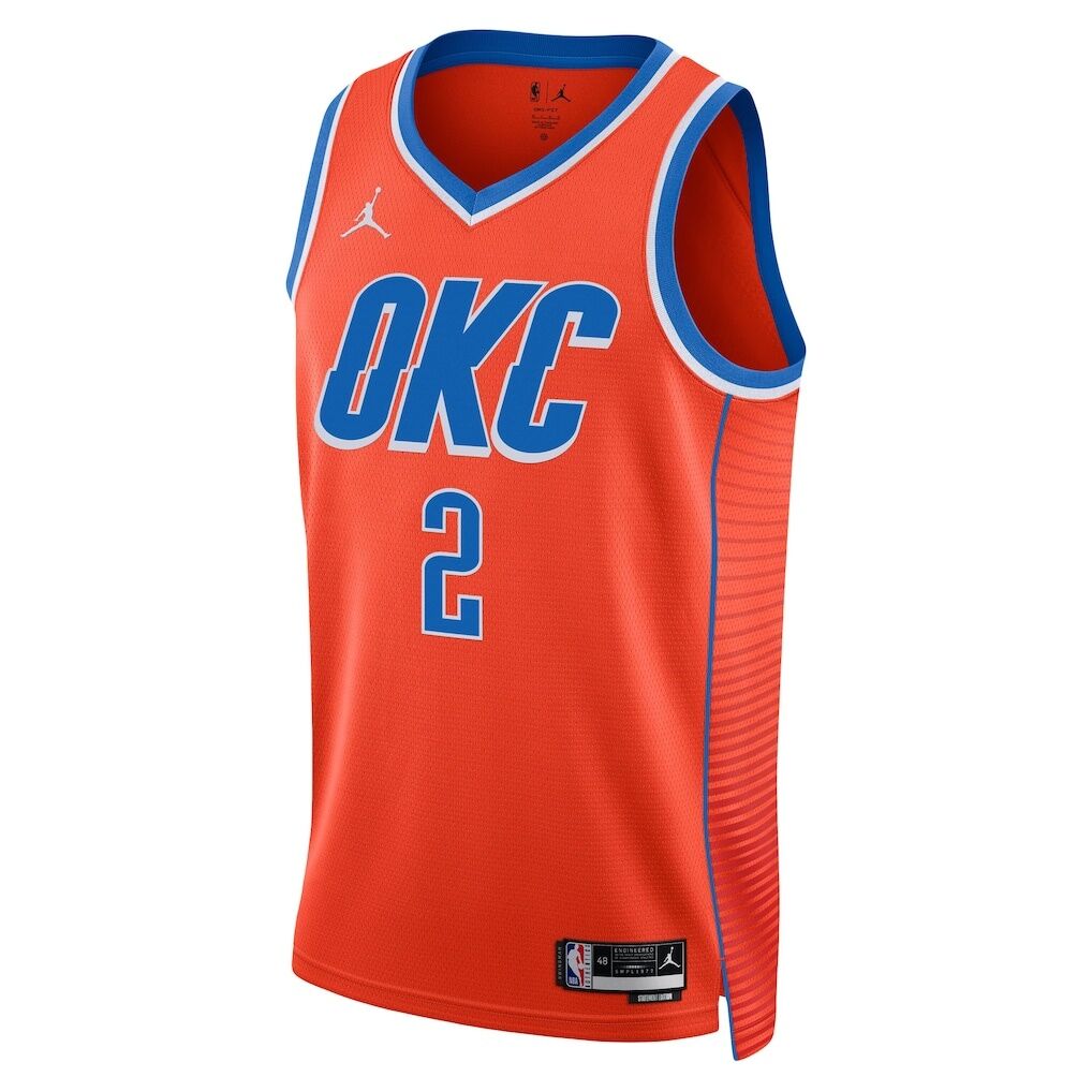 Shai Gilgeous-Alexander Oklahoma City Thunder Jordan Brand Unisex Swingman Jersey - Statement Edition