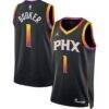 Devin Booker Phoenix Suns Jordan Brand Unisex Swingman Jersey - Black - Front View