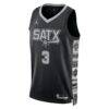 Keldon Johnson San Antonio Spurs Jordan Brand Unisex Swingman Jersey - Black - Side View