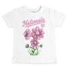 Washington Nationals Tiny Turnip Toddler Blooming Baseballs T-Shirt - White - Front View