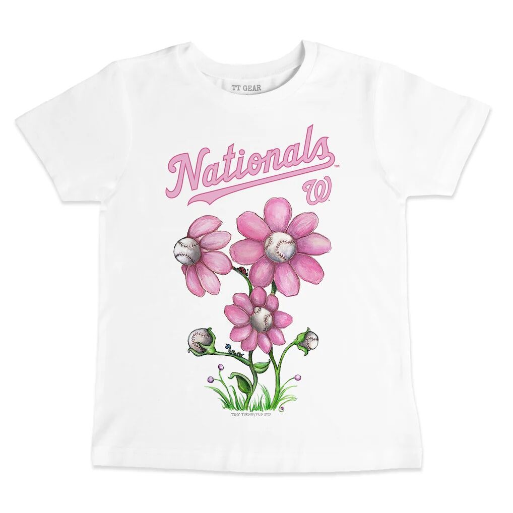 Washington Nationals Tiny Turnip Toddler Blooming Baseballs T-Shirt
