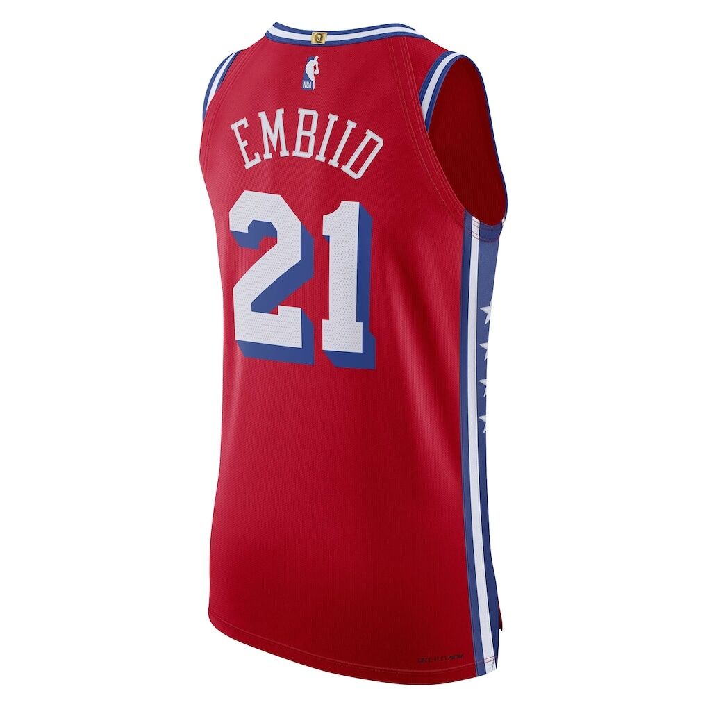 Joel Embiid Philadelphia 76ers Jordan Brand Authentic Player Jersey - Statement Edition