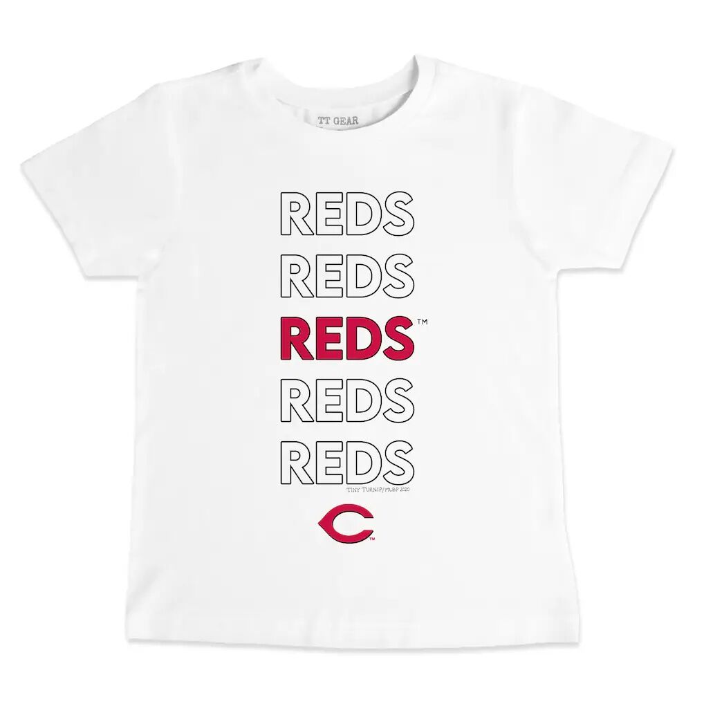Cincinnati Reds Tiny Turnip Infant Stacked T-Shirt