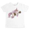 Pittsburgh Pirates Tiny Turnip Youth Unicorn T-Shirt - White - Front View