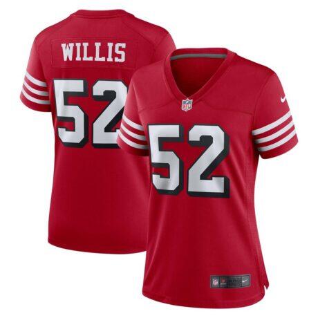 Patrick Willis San Francisco 49ers Nike Women's Alternate Game Jersey - - Front View