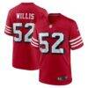 Patrick Willis San Francisco 49ers Nike Retired Player Alternate Game Jersey - - Front View
