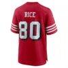Jerry Rice San Francisco 49ers Nike Retired Player Alternate Game Jersey - Scarlet - Detail View