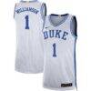 Zion Williamson Duke Blue Devils Nike Limited Basketball Jersey - White - Front View