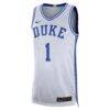 Zion Williamson Duke Blue Devils Nike Limited Basketball Jersey - White - Side View